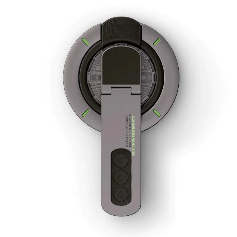 Compatible with Magsafe Magnetic Phone Grip Stand 360 Degree Rotating Dual Mobile Phone Holder for iPhone 16 PRO Max
