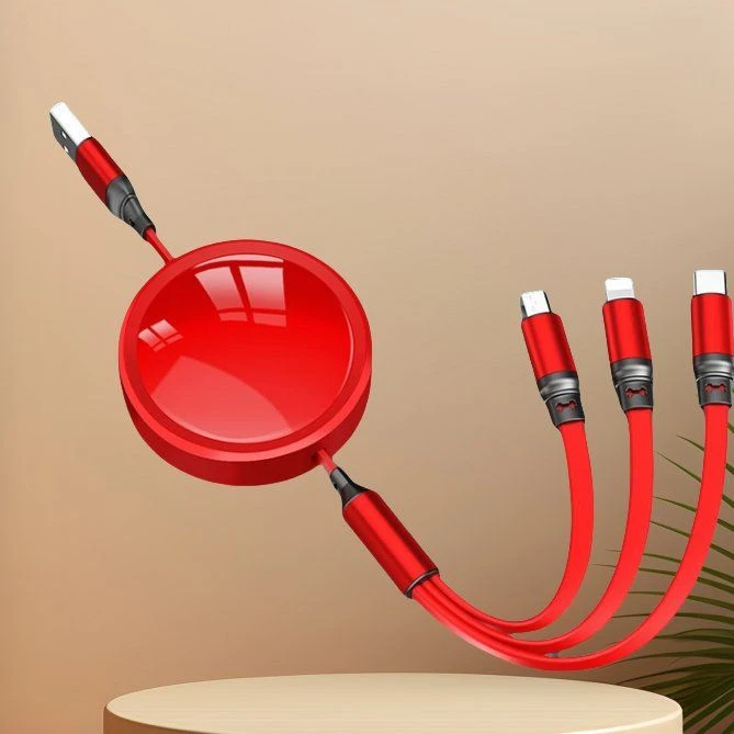 Customize Logo Type C Data Cable for Car 3 in 1 Cable to C USB C Lightning Data Cable Multiple 3 in 1 Charging Cables USB