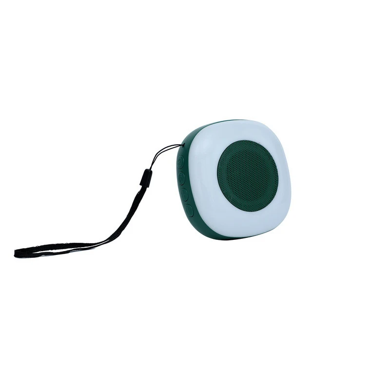 Cute Mini Bluetooth Speaker with RGB Colorful Running Lights, Portable Compact Stereo Sound for Travel