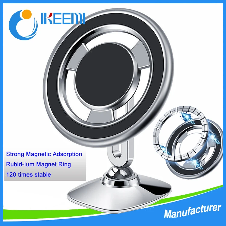 Dual Folding Ring Magnetic Holder iPhone 14PRO 360 Adjustable Universal Dashboard Magnetic Car Phone Holder