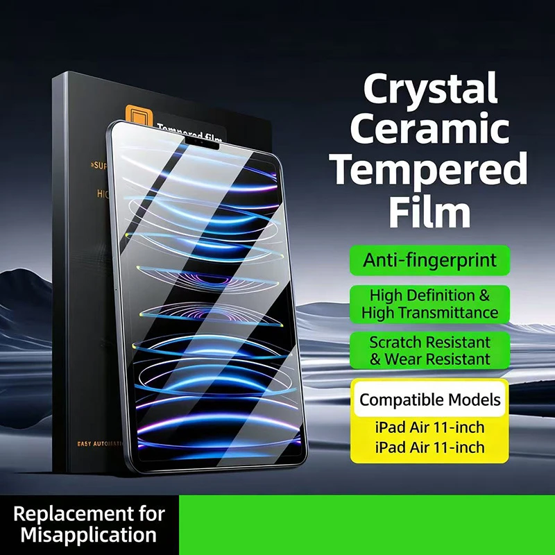 Dust-Free Installation Kit for iPad Air 13 Inch 2026 M3 2025 M2 2024 with Tempered Glass Screen Protector