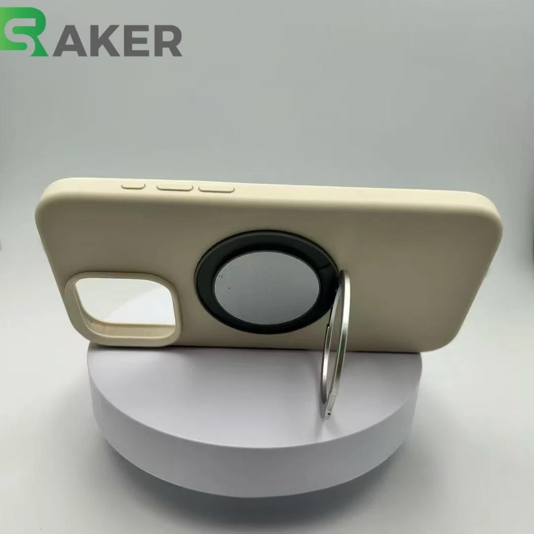 Eco Friendly Liquid Silicone Case with Magnet Stand for iPhone 17 Air 16 15 14 PRO Max