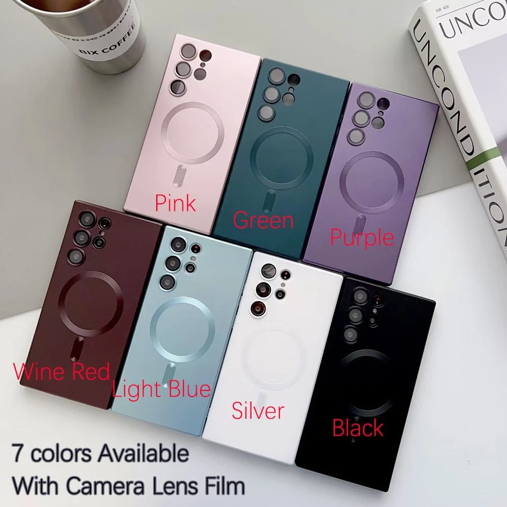 Electroplated Wireless Charging Mobile Phone Accessories Soft TPU Magsafe Phone Case
