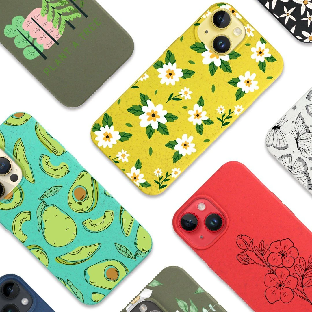 Environmentally Friendly Bio Degradable Phone Case Sustainable Smartphone Cases for iPhone 15 14 13 PRO Max Back Cover