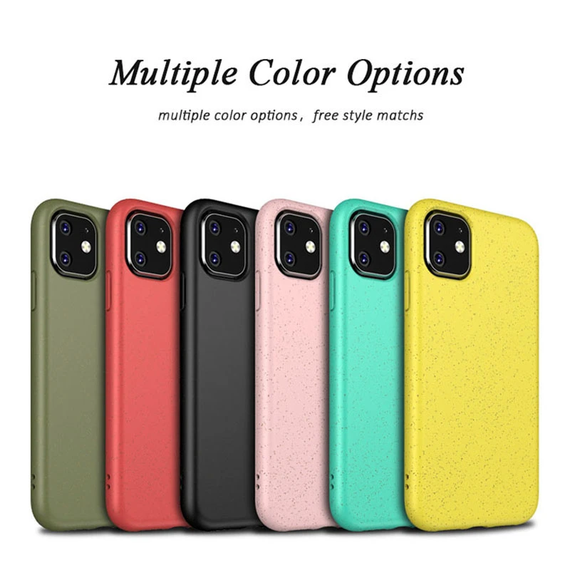 Environmentally-Friendly Biodegradable Antimicrobiai Case for iPhone 11 Phone Case for iPhone 12 PRO Max