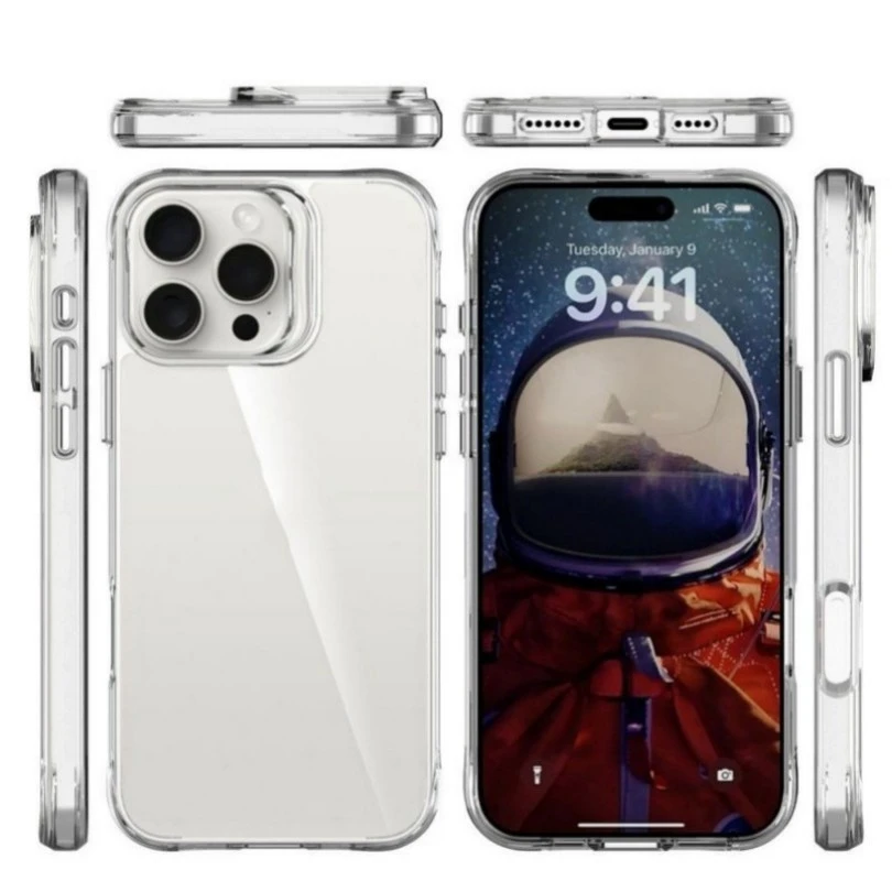 Exquisite Transparent Anti-Shock Secure Payments iPhone 16 PRO Max Case