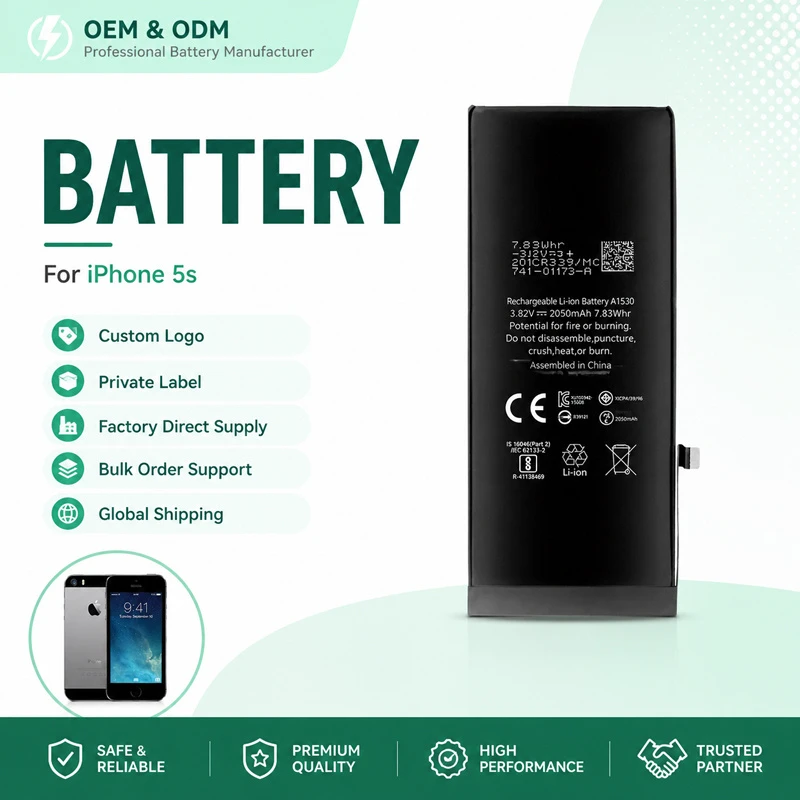 Factory Direct Internal Mobile Phone Battery Full Capacity Battery for iPhone 5s 15 PRO Xr 6 Plus