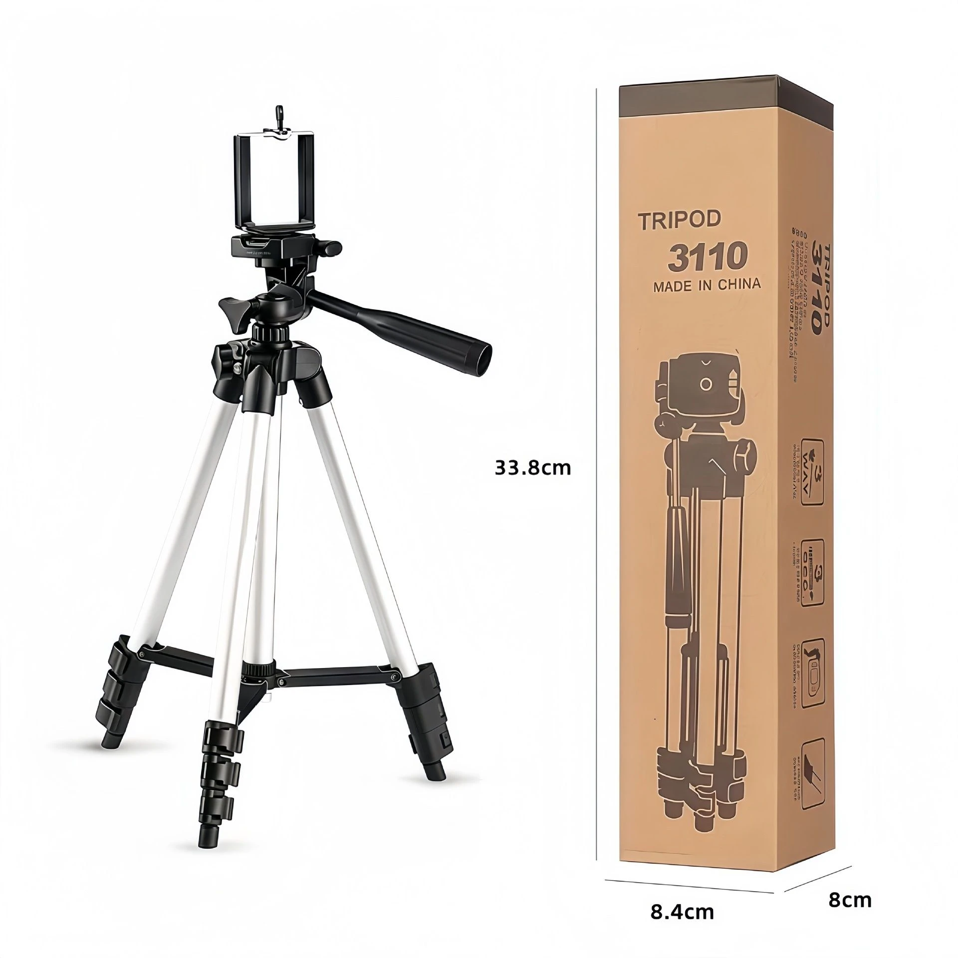 Factory Direct Price Lightweight Camera Mobile Phone Mini 3110 Aluminum Tripod Stand