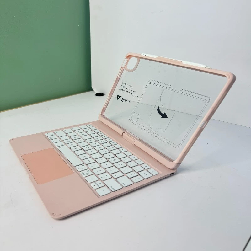 Factory Price Qwerty iPad Keyboard Case with Silent, Laptop-Like Scissor-Switch Keycaps