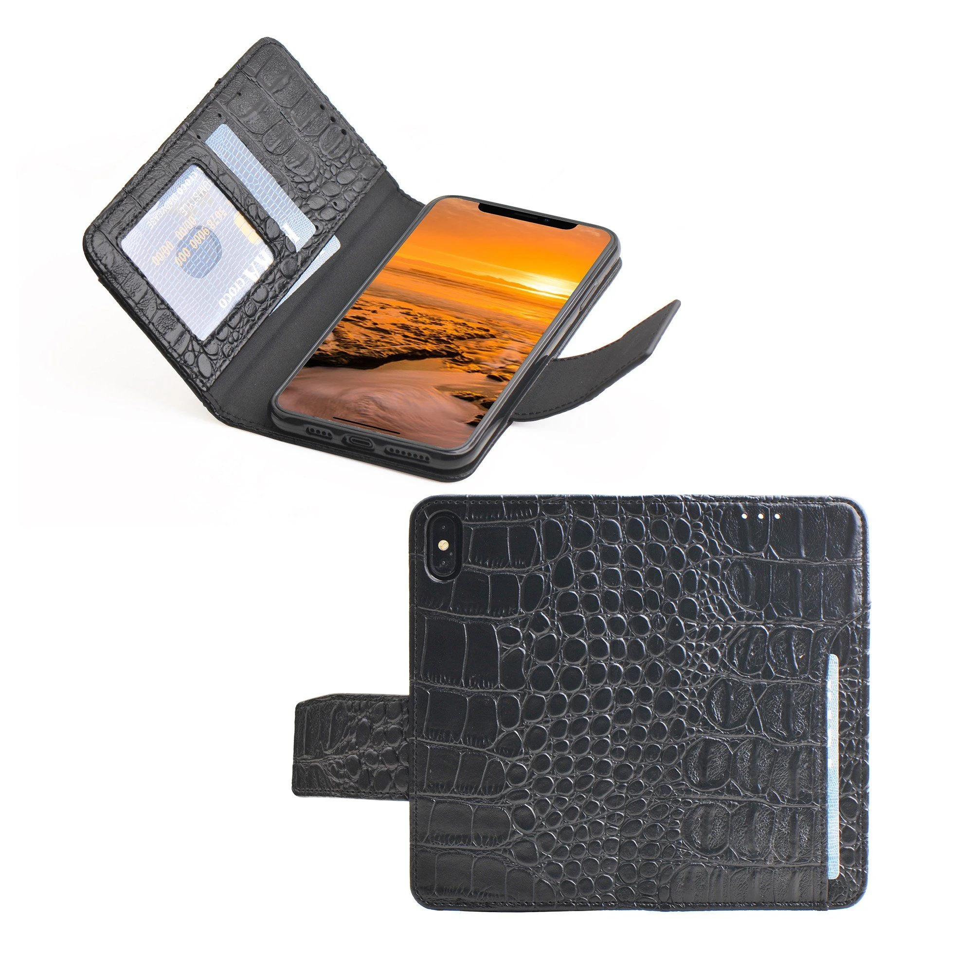 Factory Wallet Magnetic PU Leather Luxury Phone Case for iPhone 15 PRO Max Huawei Mate 60 PRO Applicabel to All Models PU Cover