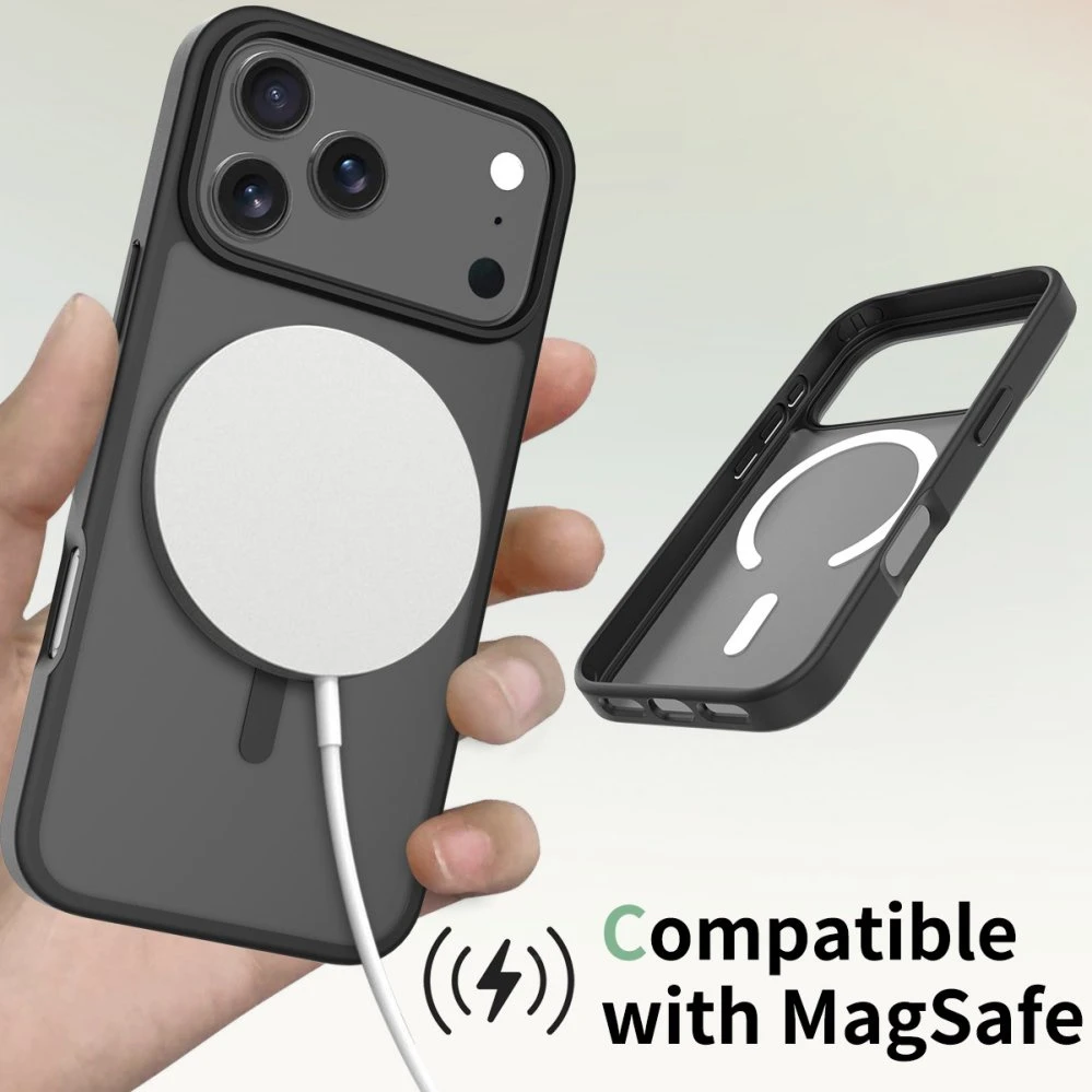 Factory Wholesale Shockproof Anti-Slip Frosted Magnetic Mobile Phone Case for iPhone 17/18promax