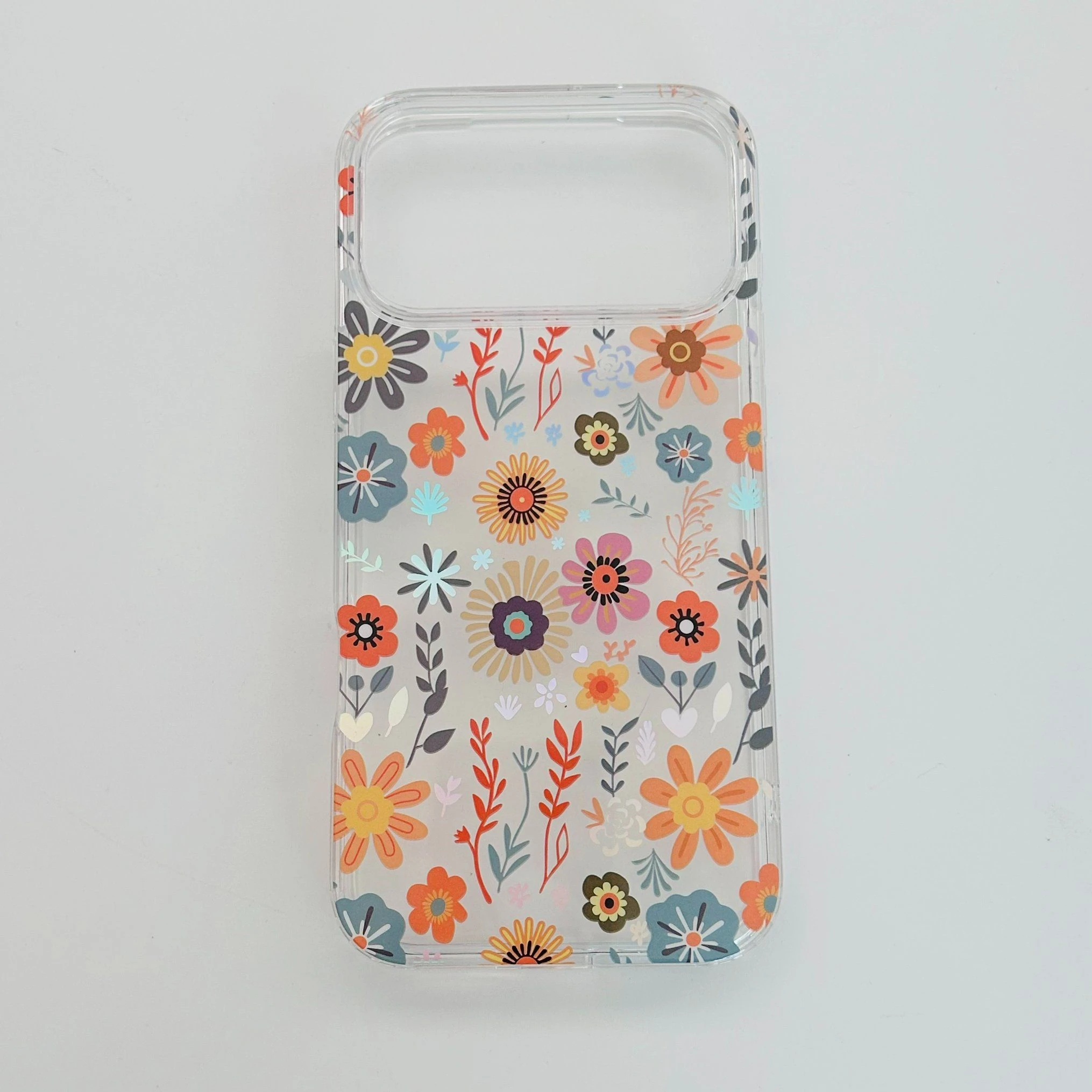 Fancy Girly Flower IMD Electroplating Transparent Phone Case Back Cover