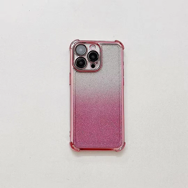 Fashion Sparkle Glitter with Colorful Cardstock&Camera Protector Girls Phone Case for iPhone 13 PRO Max