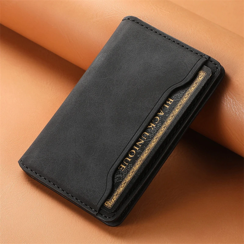 Folded Magnet Card Phone Slim Wallet