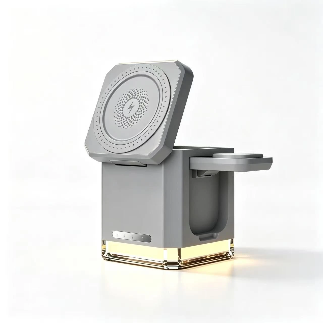 Four-in-One Wireless Charger Magnetic 15W Foldable Stand Travel Use Portable Charger