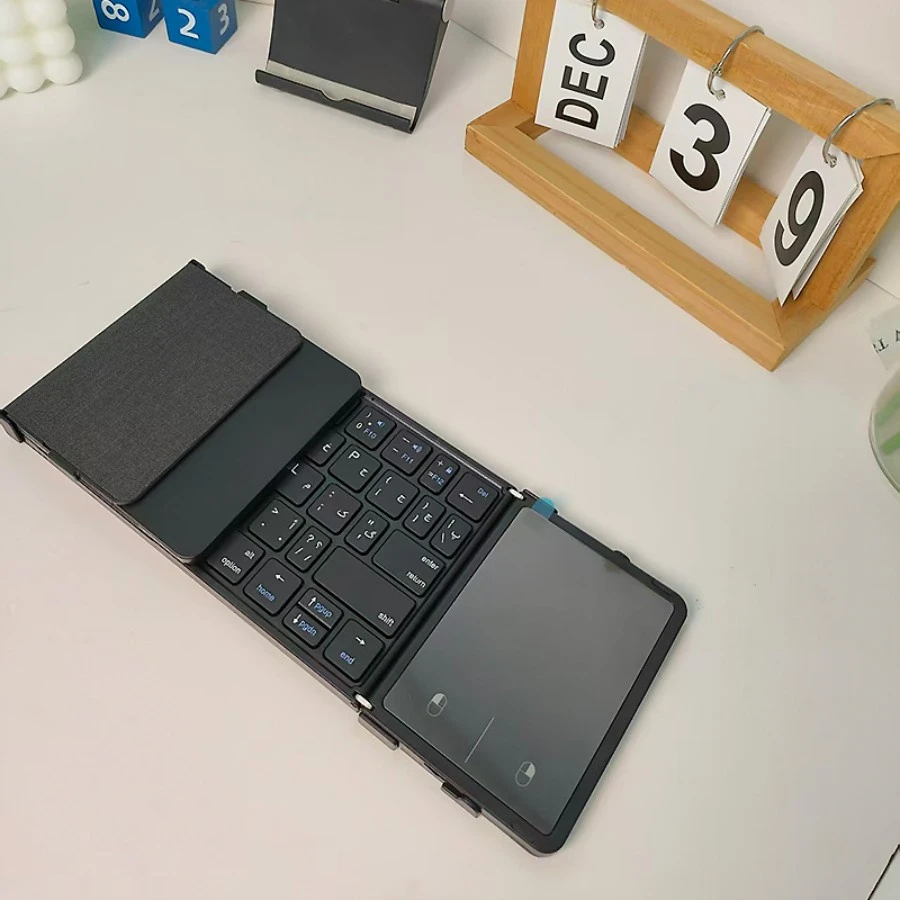 Full Size 3-Section Keyboard, X-Structure Silent Keys, Detachable Numeric Pad, 3-Device Pairing