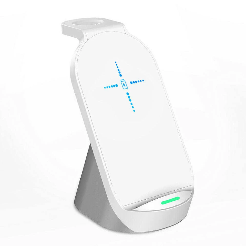 H18 15W 3 In1 Qi Fast Wireless Charger for Apple Watch 5 4 3 2 1 Charging Dock Station for iPhone 12 11 PRO Max