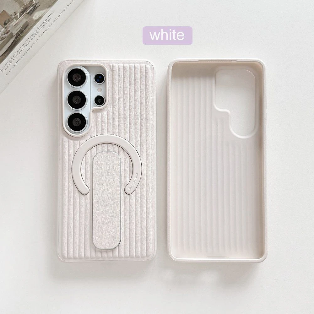 High Quality 2-in-1 Functions Corrugated Texture Phone Cover Fundas De Celular for IP
