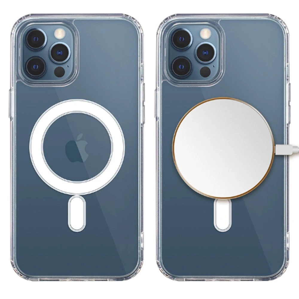 High Quality Magsafe Rugged Shockproof Anti-Drop TPU PC Phone Case/Cover Transparent Magnetic Phone Case for iPhone 15 16 17 Series