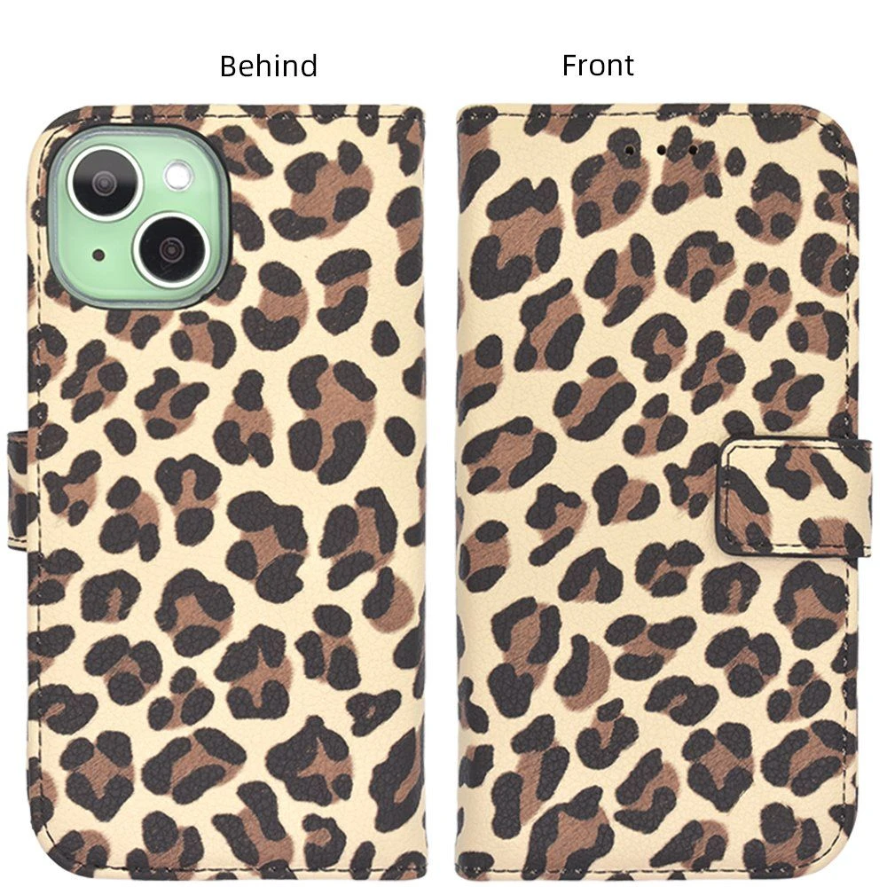 High Quality OEM Wholesale Factory Price Leather Textured Flip Phone Leather Wallet Cases for iPhone 14