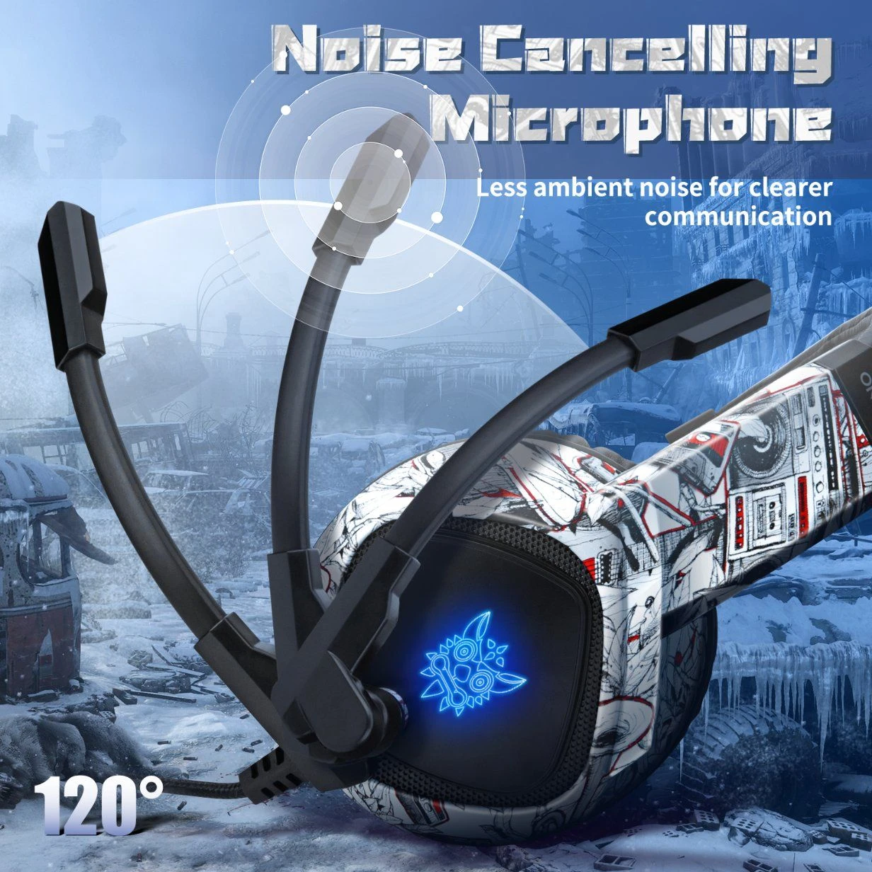 High Quality Over Ear Stereo Wired Computer Headsets 35mm Speaker Super Clear Sound Headphone with Mic