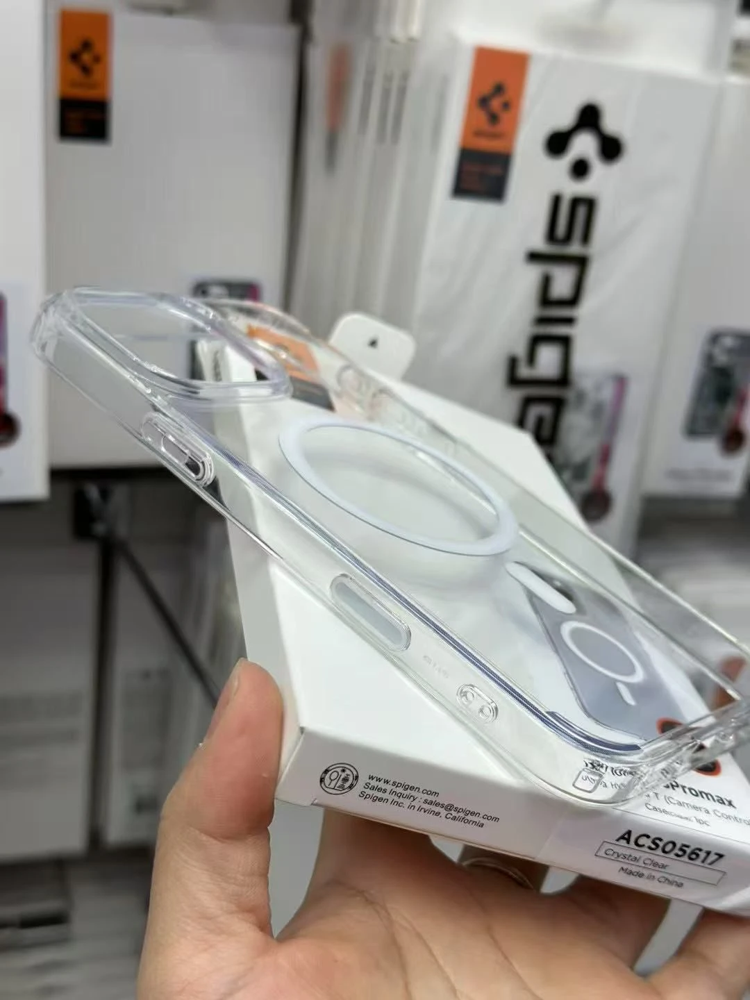 High Quality Spigen Clear Case Transparent Magsafe Phone Cover Case of iPhone 16PRO Max 17 Air
