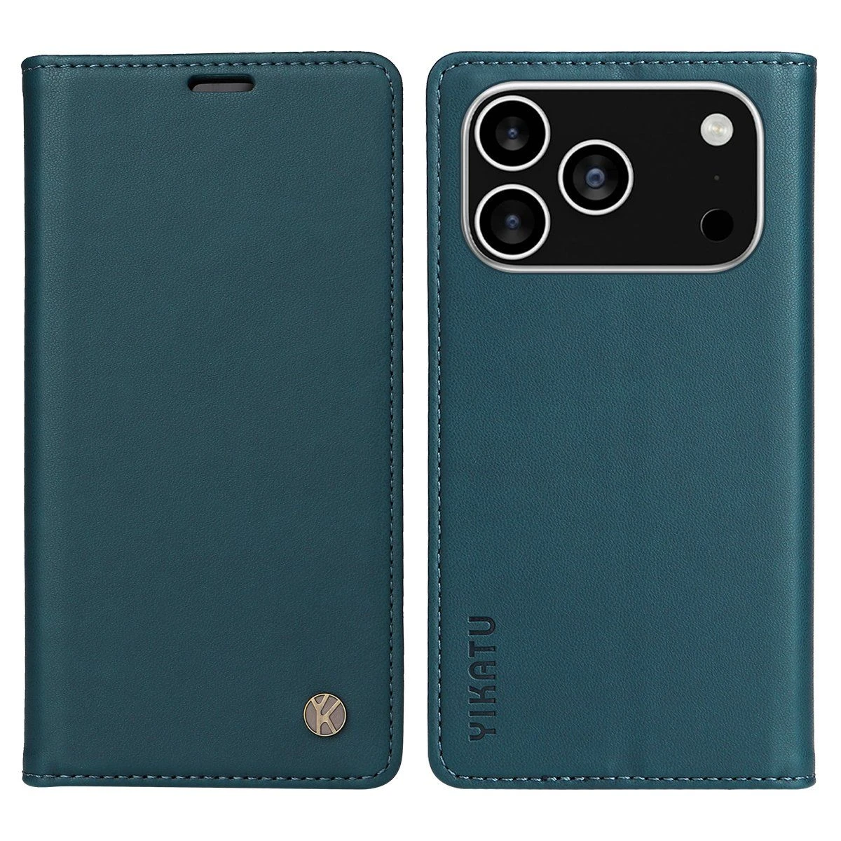 High Quality for iPhone 17 PRO Phone Cases Yikatu Magnetic Closure PU Leather Mobile Cover