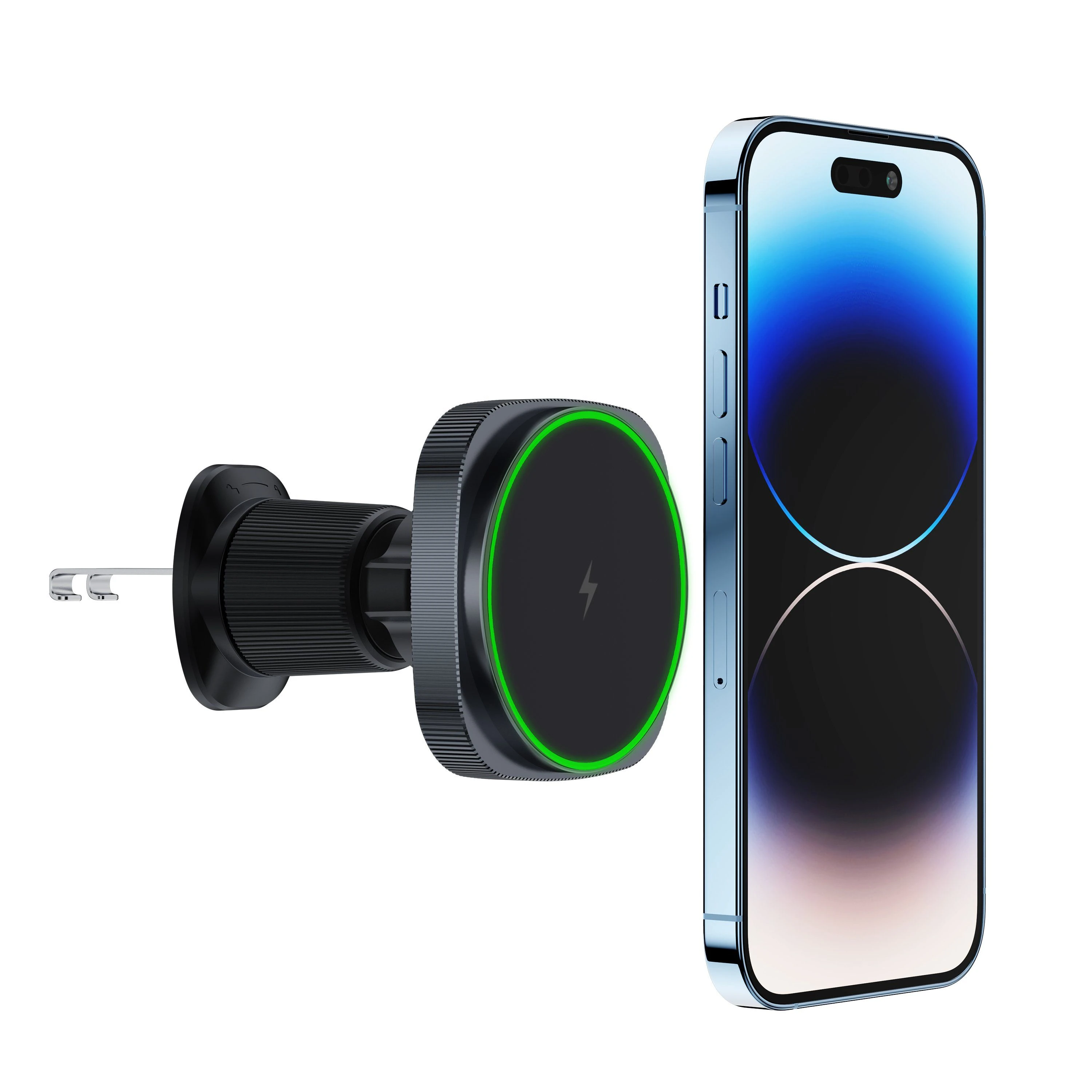 Hot Selling 15W Fast Charging Phone Holder Magnetic Wireless Car Charger for iPhone