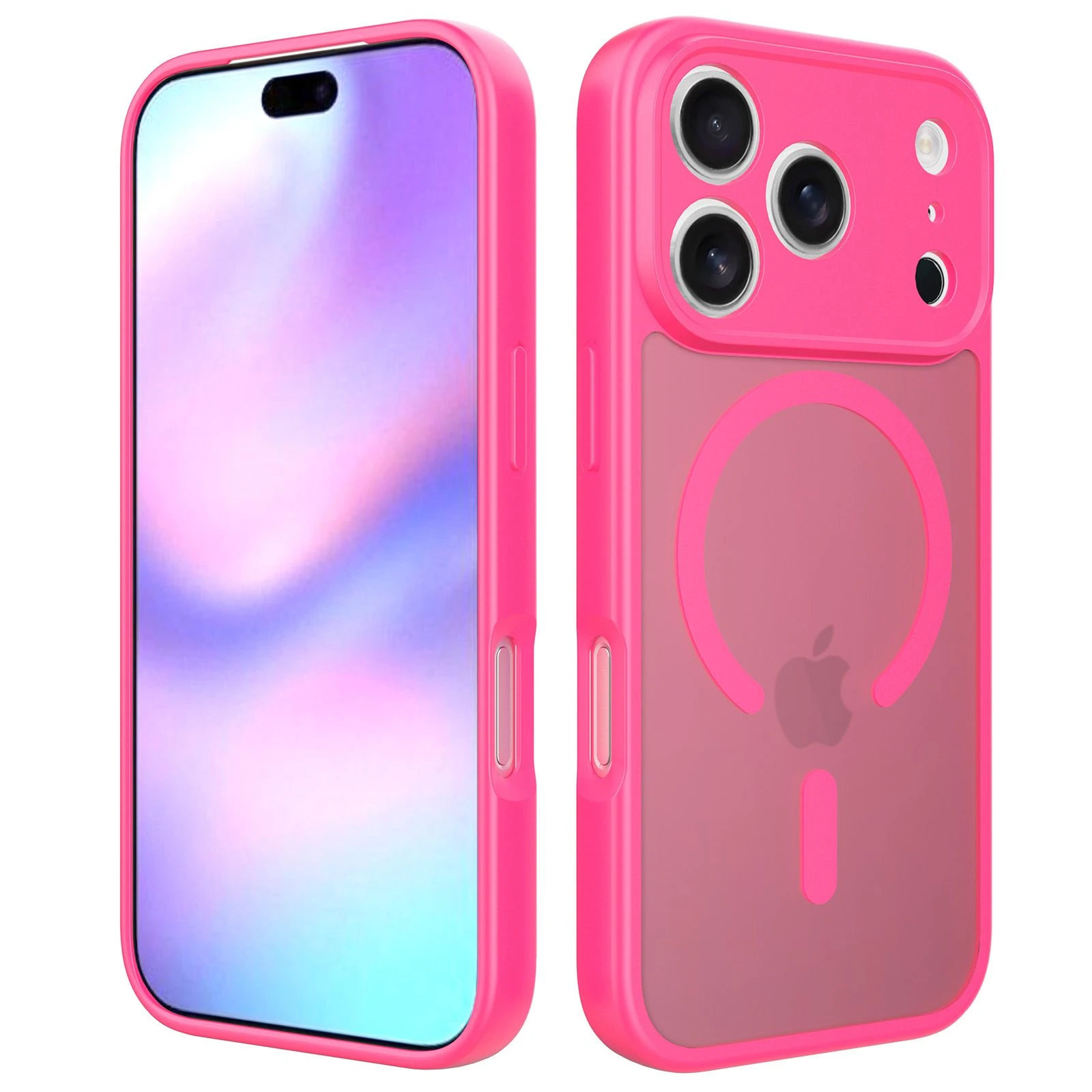 Hybrid Drop-Proof Trendy PC+TPU Magsafe Matte Frosted Mobile Phone Case for iPhone16promax