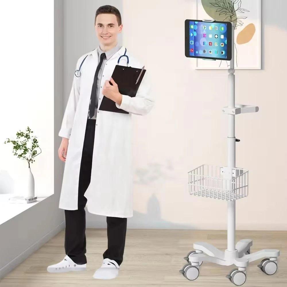 Innovative Nurse Rounds Cart with iPad Mounting Frame
