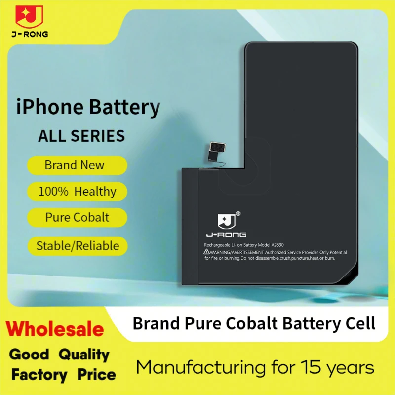 J-Rong Cell Phone Battery for iPhone Battery External Flex Cable Power Display 100% Battery for iPhone 14promax 14 14PRO 14pl 11 11PRO 11 PRO Max 12 12PRO