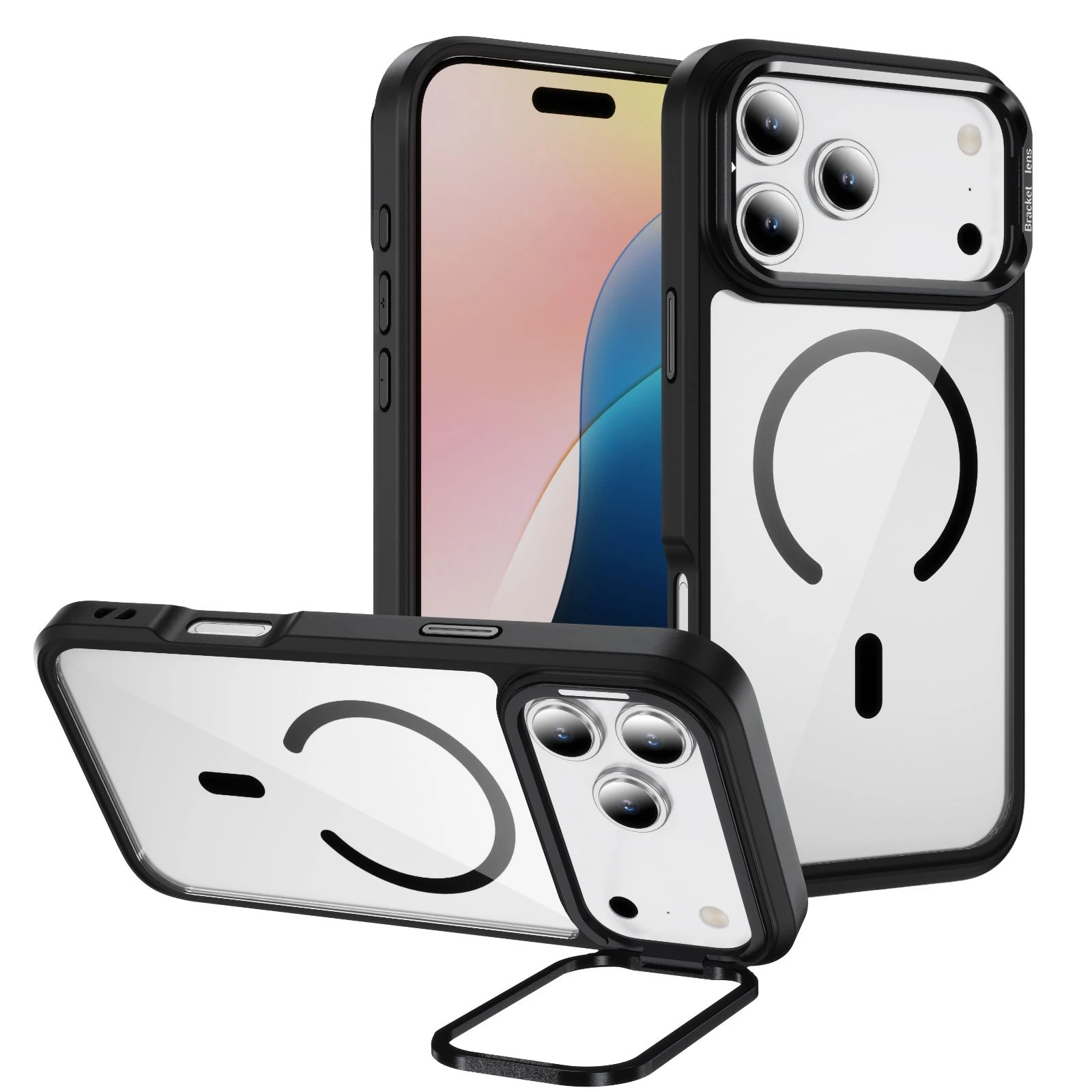 Luxury Magnetic Silicone Phone Cover Mobile Phone Cover with Magsafe for iPhone 17 PRO