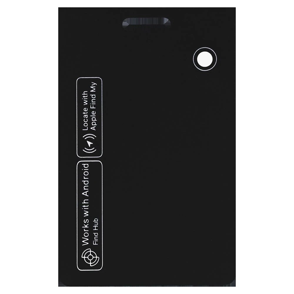 M17 Ultra Thin Card Tracker Smart Locator IP68 Waterproof Item Finder for Ios/Android, Support Wireless Charging – Black