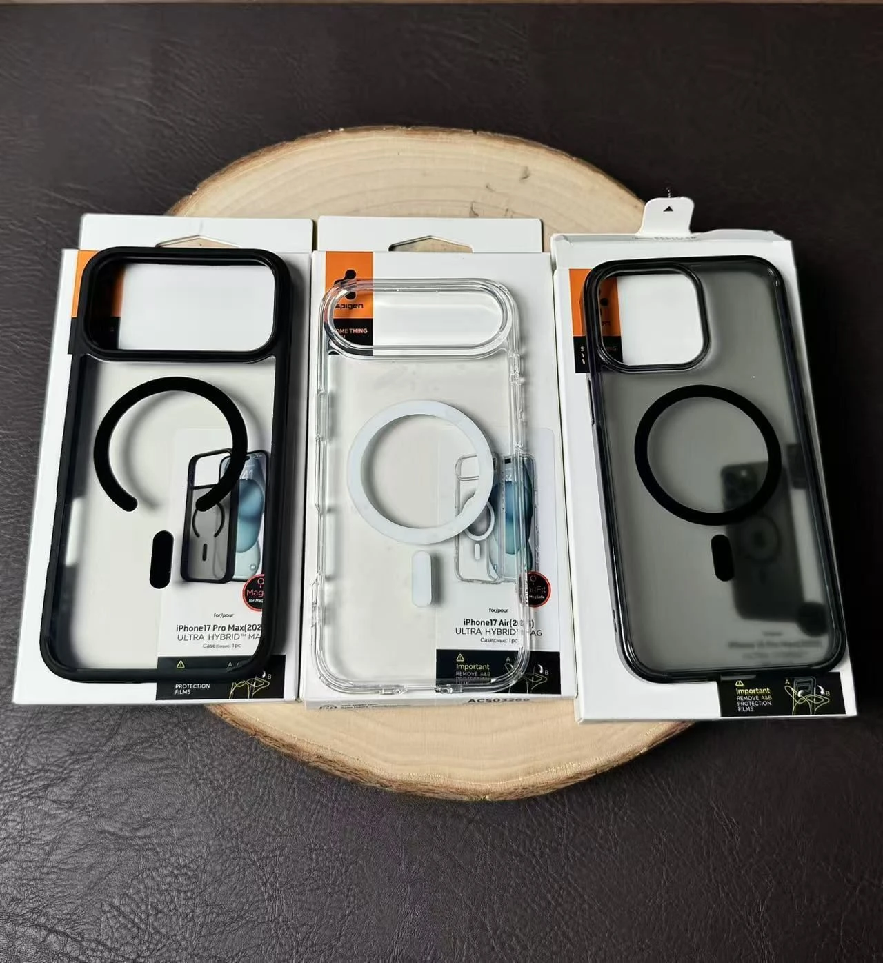 Magnetic Clear Protective Case for iPhone 17 Air 17 PRO Max Spigen Ultra Hybrid Magfit