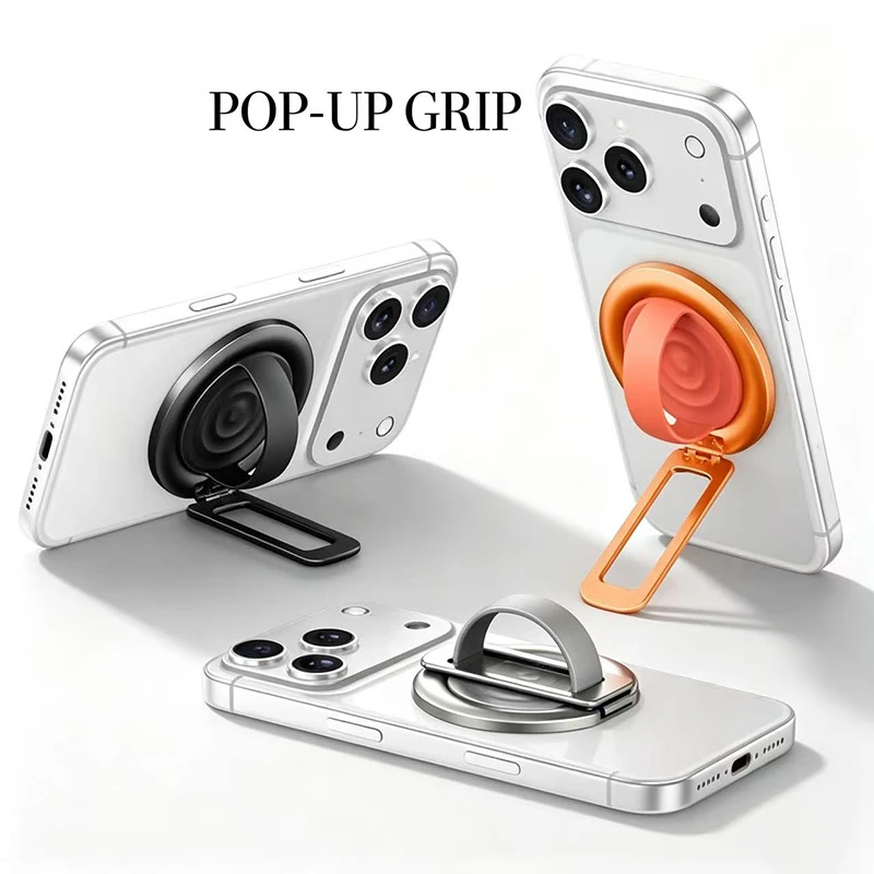 Magnetic Phone Ring Holder with Magsafe, Fashion Cell Phone Finger Ring Grip for iPhone 17 18 PRO Max