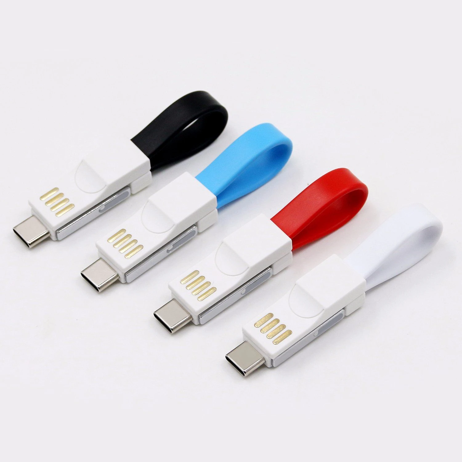 Magnetic Type C Lightning Micro Adapter 3 in 1 USB Charging Cable with Data Transfer