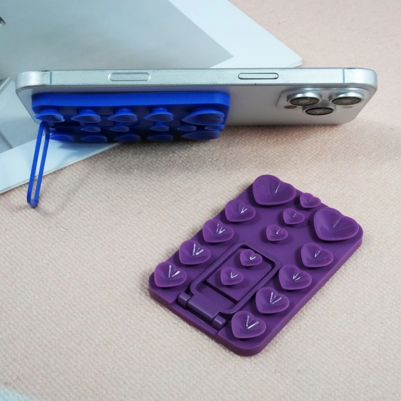 Magsafe Phone Stand Heart-Shaped Silicone Suction 180° Rotatable Support Arm