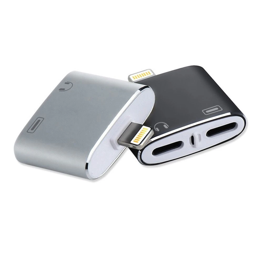Male to Female 8pin Adapter 1 to 2 Lightning Adapter for Music and Chargering