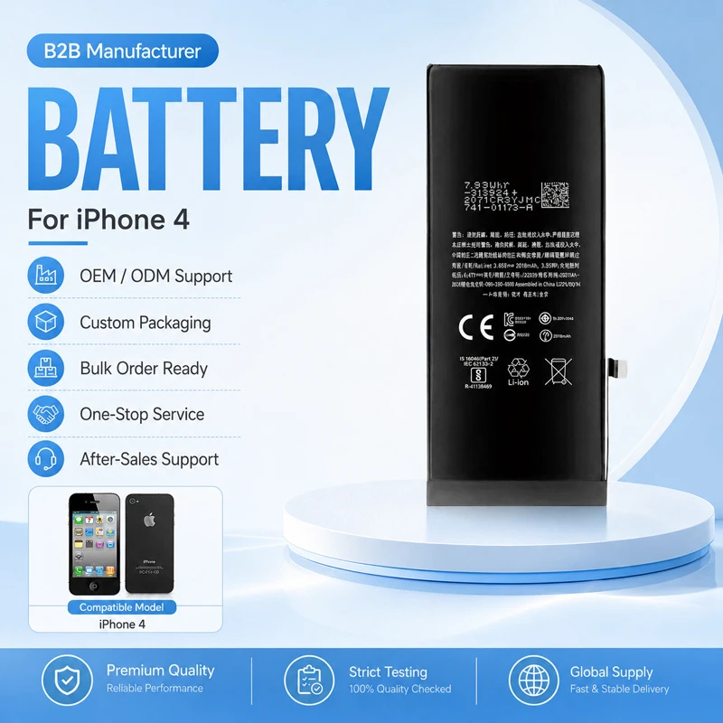Manufacturer Supplier Internal Replacement Phone Battery for iPhone 4 14 PRO 11 Se