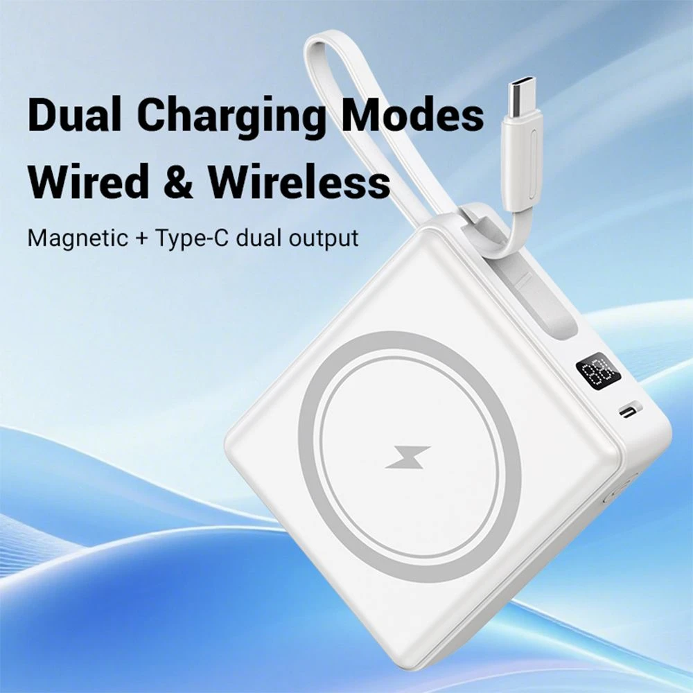 Mini Fast Charging Magsafe Powerbank Charger with Display for iPhone 18/17/16/15/14/13
