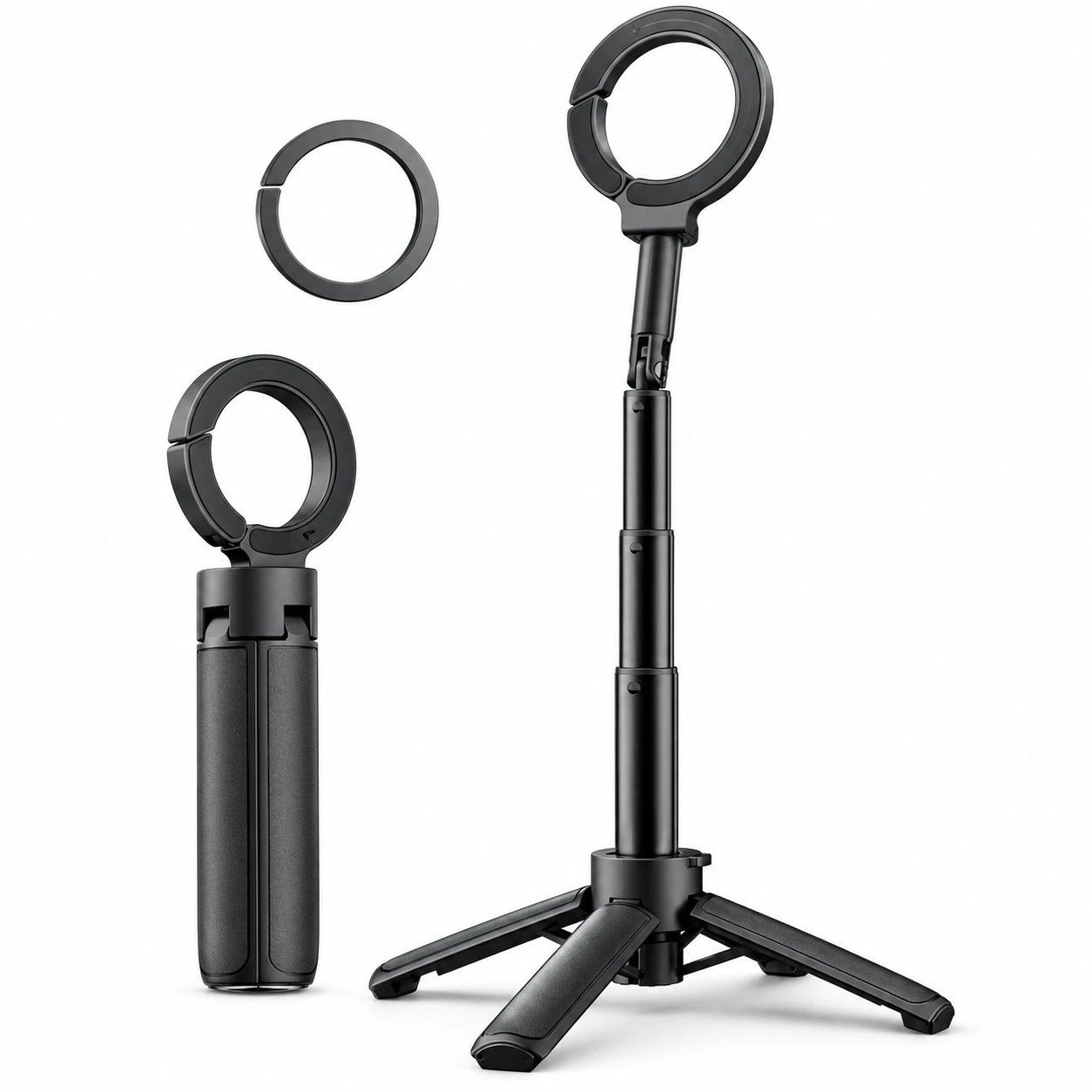 Mini Magnetic Selfie Stick Tripod Stand Foldable Lightweight