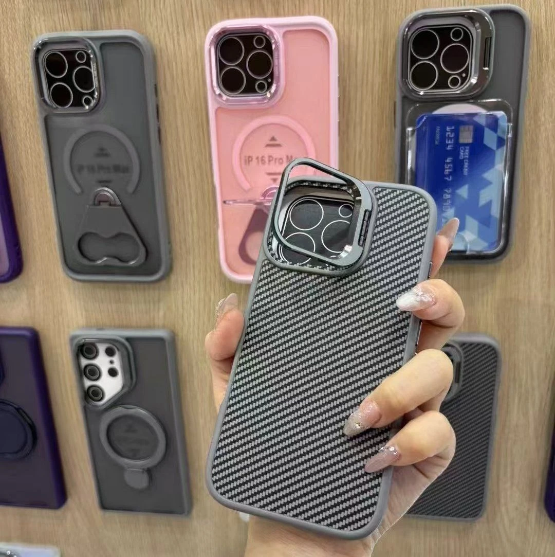 Mobile Case TPU PC Alloy Camera Ring for Iphones 15 PRO Max Clear Magnet Shockproof Metal Phone Case for iPhone 16 PRO Max