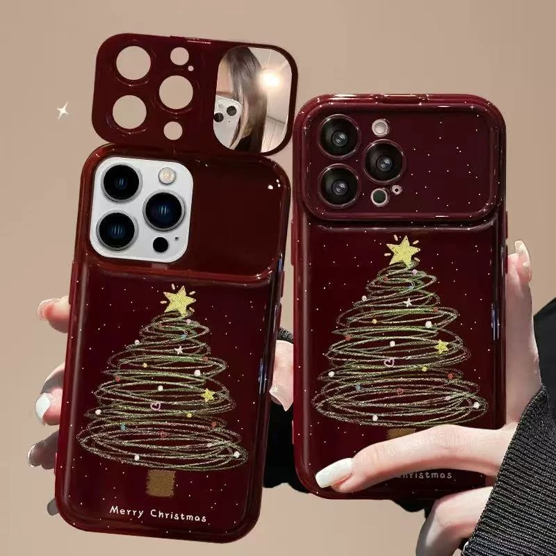 Mobile Phone Case with Mirror and Straps Phone Holder for iPhone 17 PRO Max