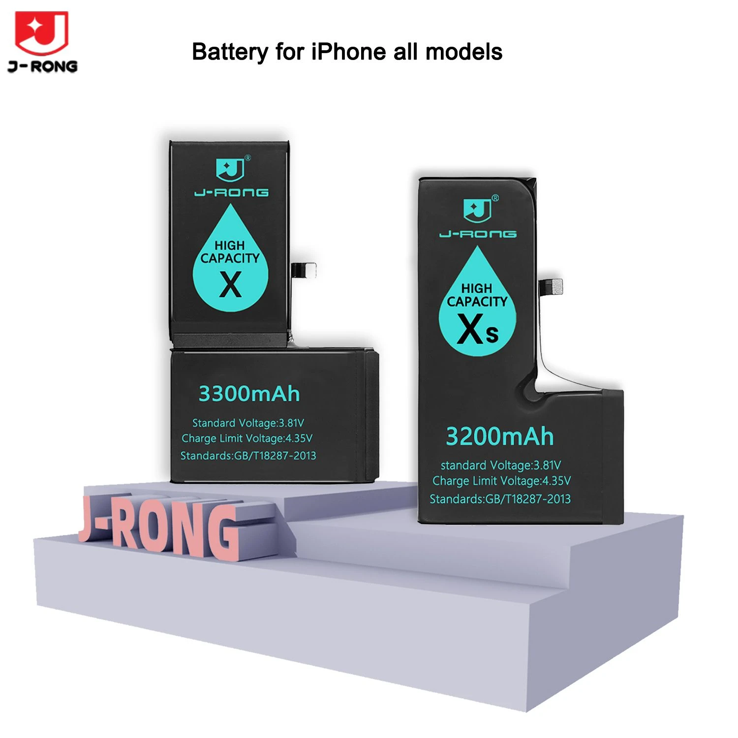Mobile Phone Replacement Battery for iPhone Xs/X/Xr/Xsmax All Models 3000mAh/3200mAh/3450mAh/3600mAh