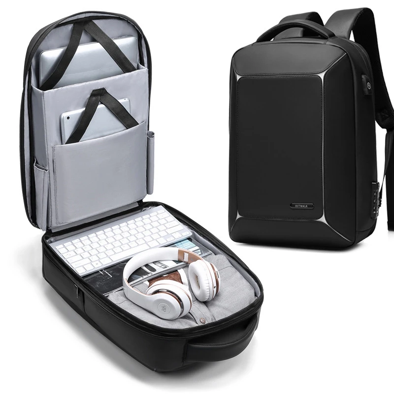 Molded Theftproof Double Shoulder Business Travel Leisure Tablet PC Computer MacBook Air PRO Laptop Notebook Backpack Pack Bag (CY3358)