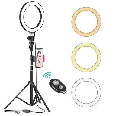 Multi-Function Stand up Lighting Bluetooth Selfie Stick with Phone Holder Photography Studio
