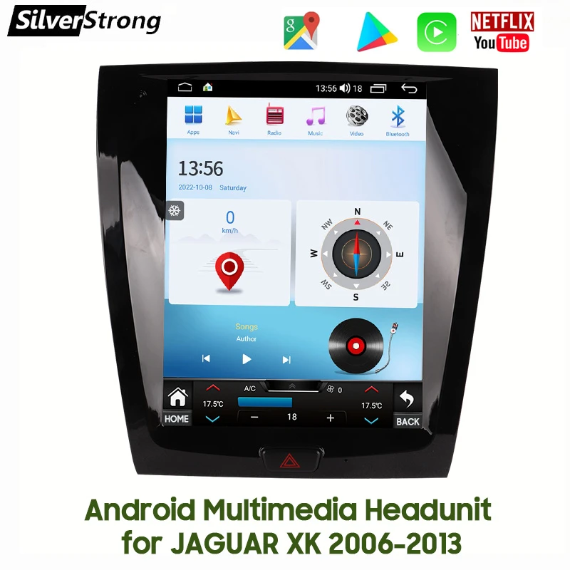 Multimedia Xk Radio Tesla Android Screen for Jaguar Xk 2006-2013