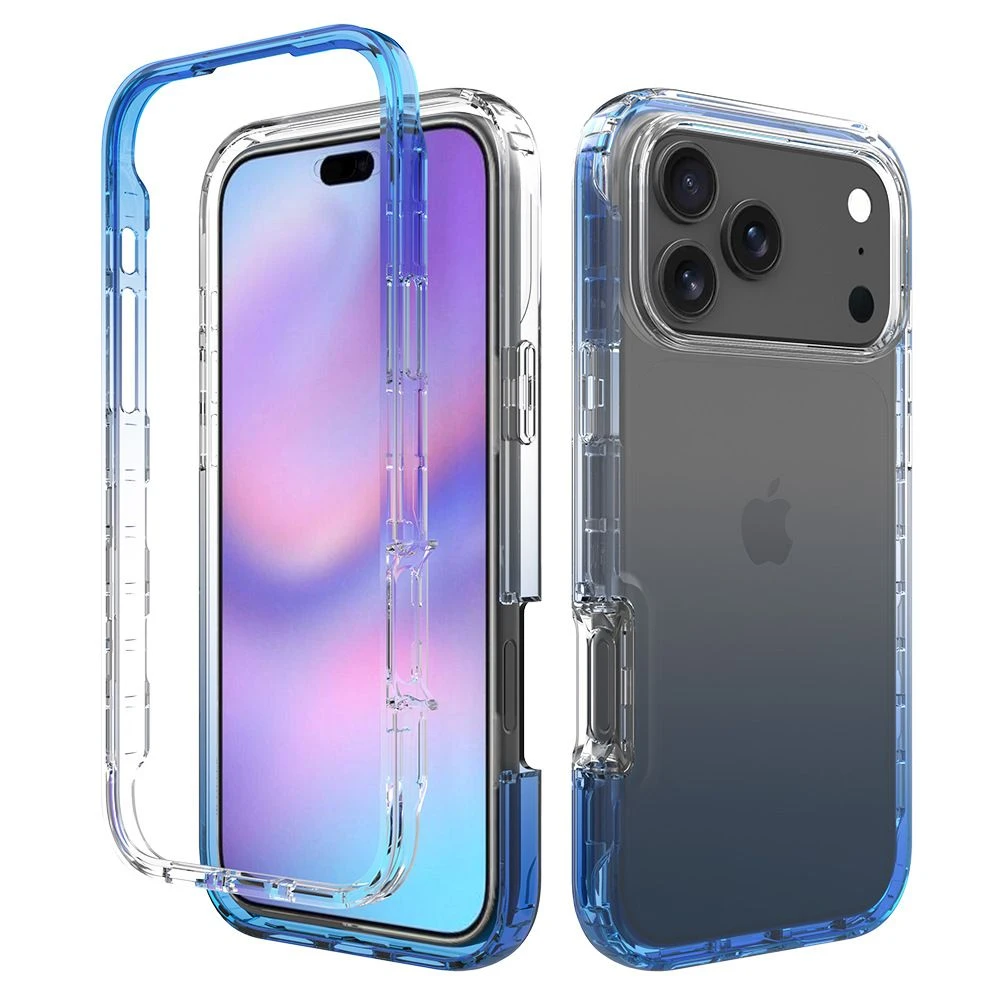 Multiple Colors Mobile Accessories Phone Cover Transparent Gradient Clear Ihone Case for Iphon 14 15 16 17 Case