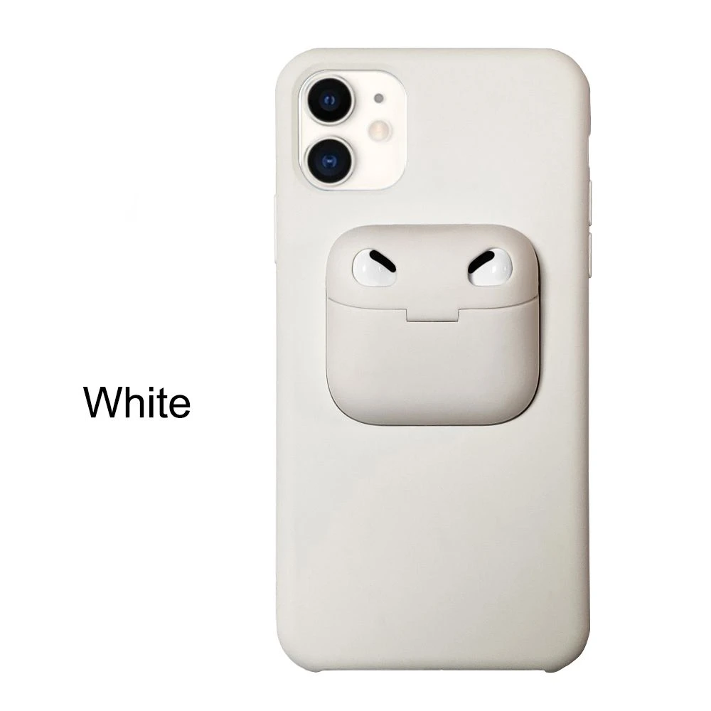 New 2 in 1 Smart Mobile Phone Case Airpods Case for iPhone 11 12 Xs Max Plus iPhon13