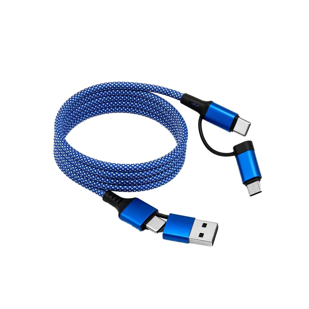 New 4in1 Magnetic Charging Cable Micro Type C USB Data Cable Data Fast Charger Charging Cable